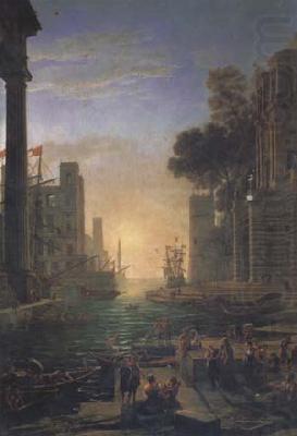 Claude Lorrain Port of Ostia with the Embarkation of St Paula (mk17) china oil painting image